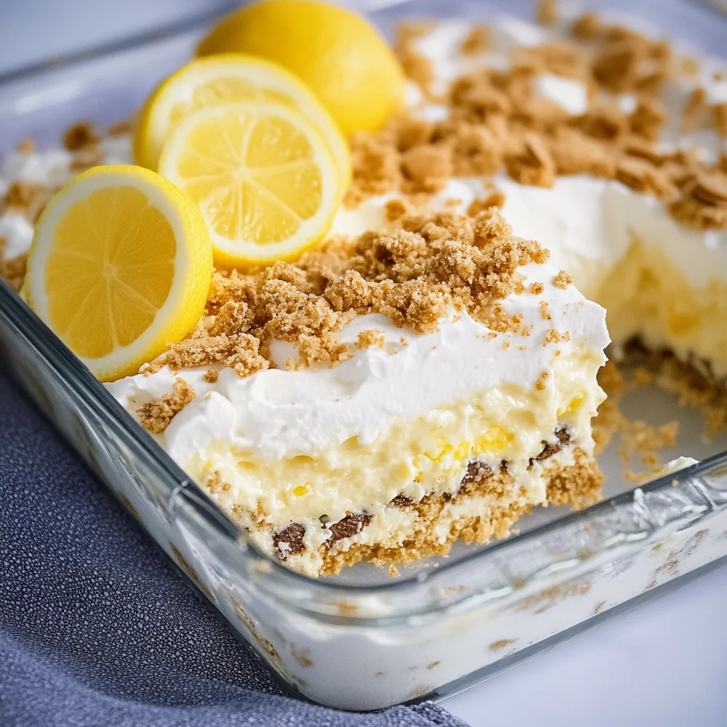No Bake Oreo Lemon Dessert