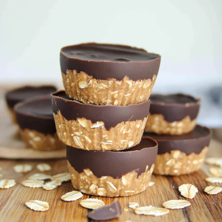 No Bake Peanut Butter Oat Cups