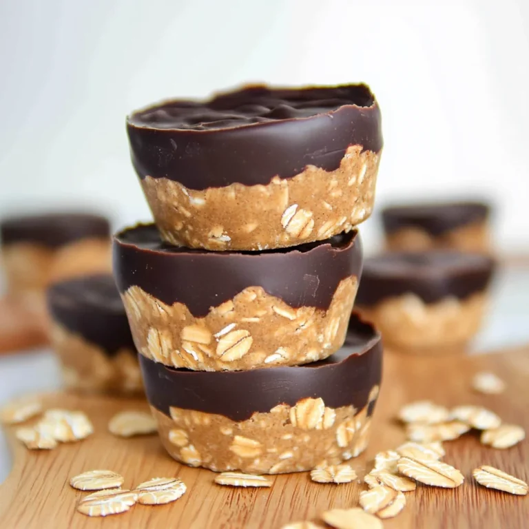 No Bake Peanut Butter Oat Cups