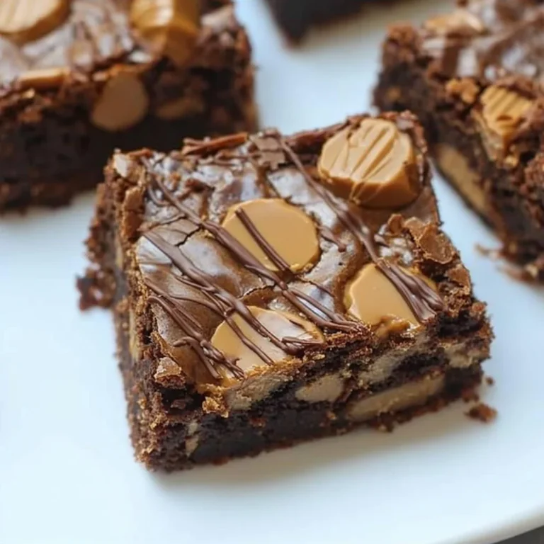 OMG Peanut Butter Cup Brownies