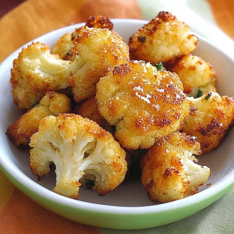 Parmesan Cauliflower Bites - Just 5 Ingredients