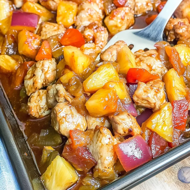 Sheet Pan Pineapple Chicken