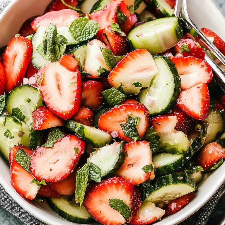 Strawberry Cucumber Salad