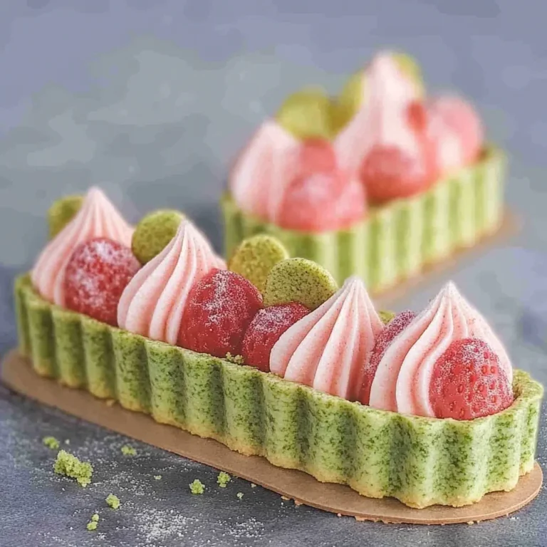 Strawberry Matcha Tart