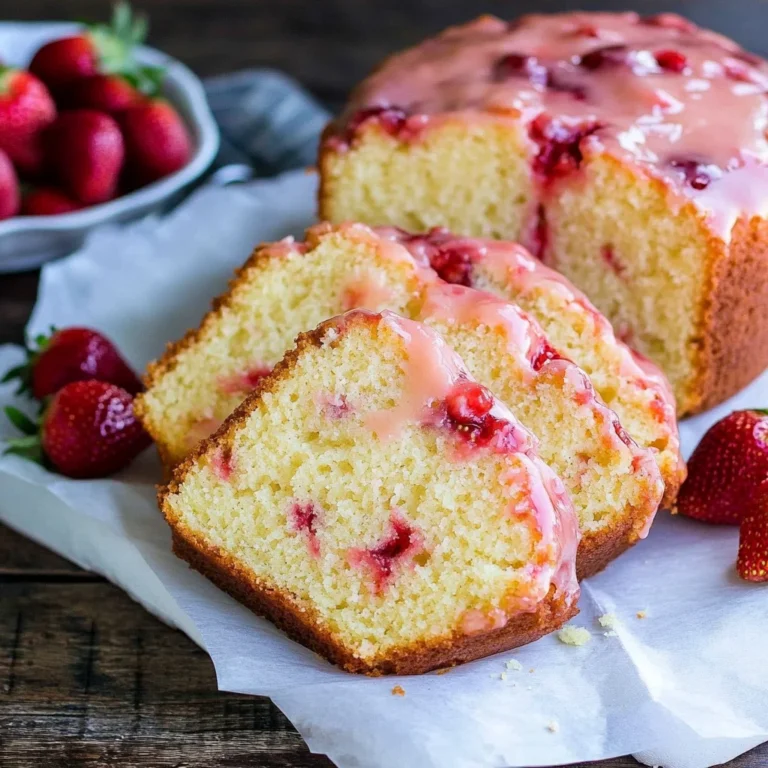 Strawberry Pound Cake