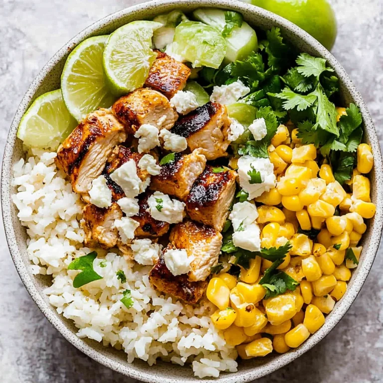 Street Corn Chicken Rice Bowl