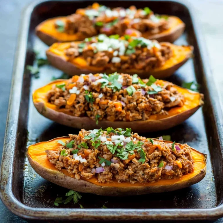 Turkey Taco Stuffed Sweet Potatoes