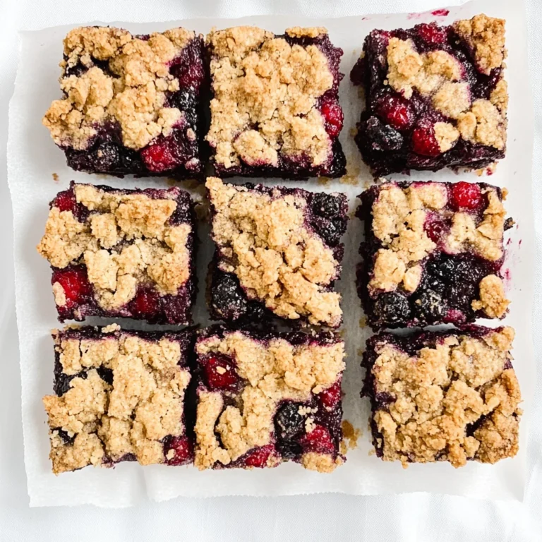 Vegan Berry Crumble Bars