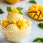 Vegan Mango Ice Cream (4-Ingredients)