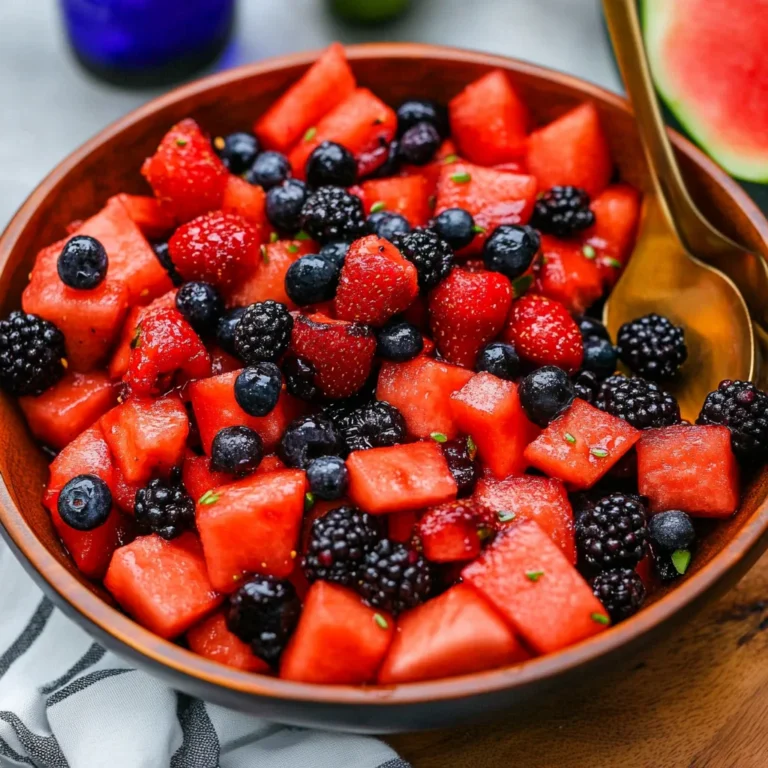 Watermelon Summer Berry Salad