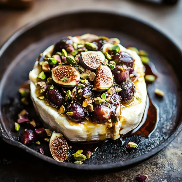Best Baked Brie with Honey, Fig and Pistachio