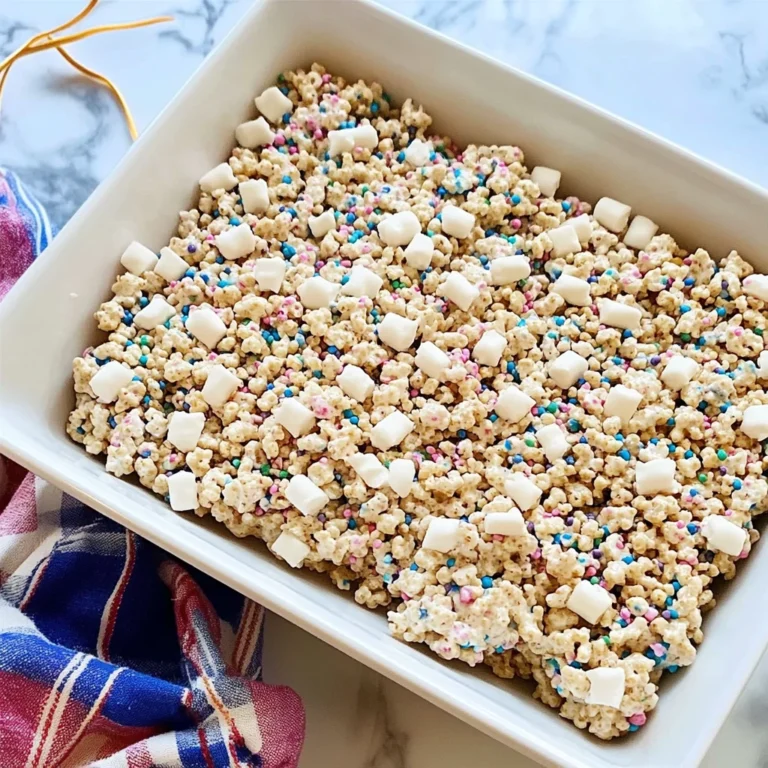 Cake Batter Rice Krispie Treats