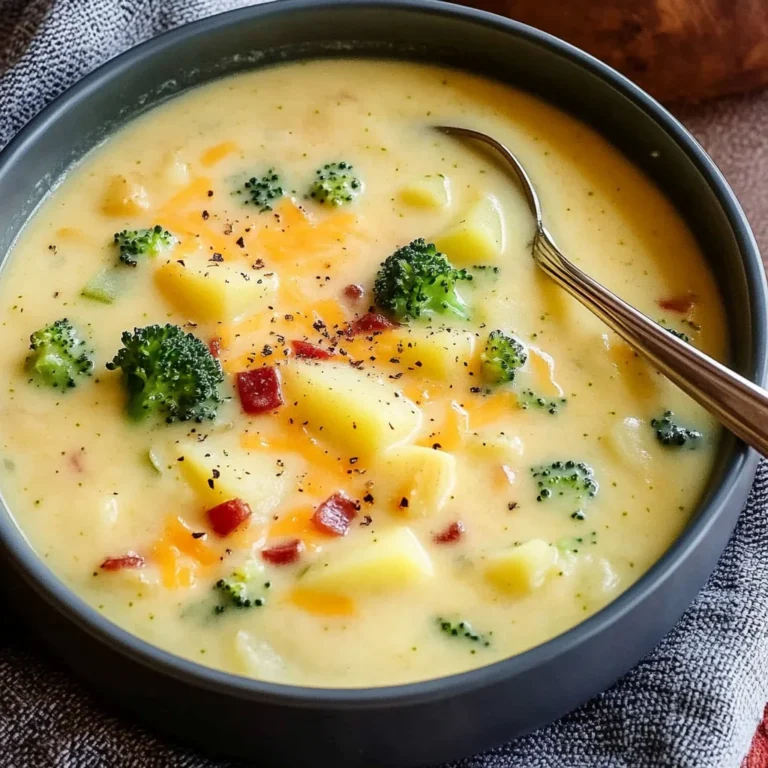 Cheddar Broccoli Potato Soup