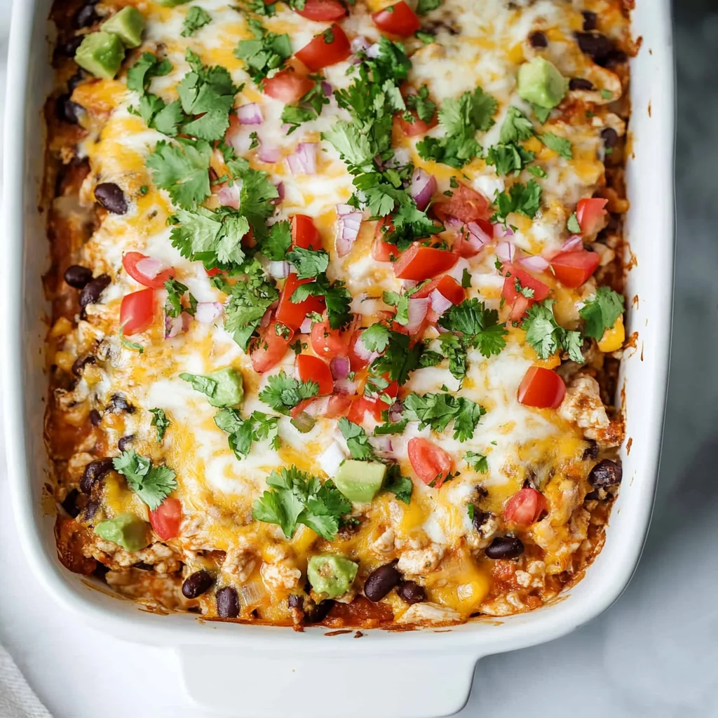 Chicken Burrito Casserole