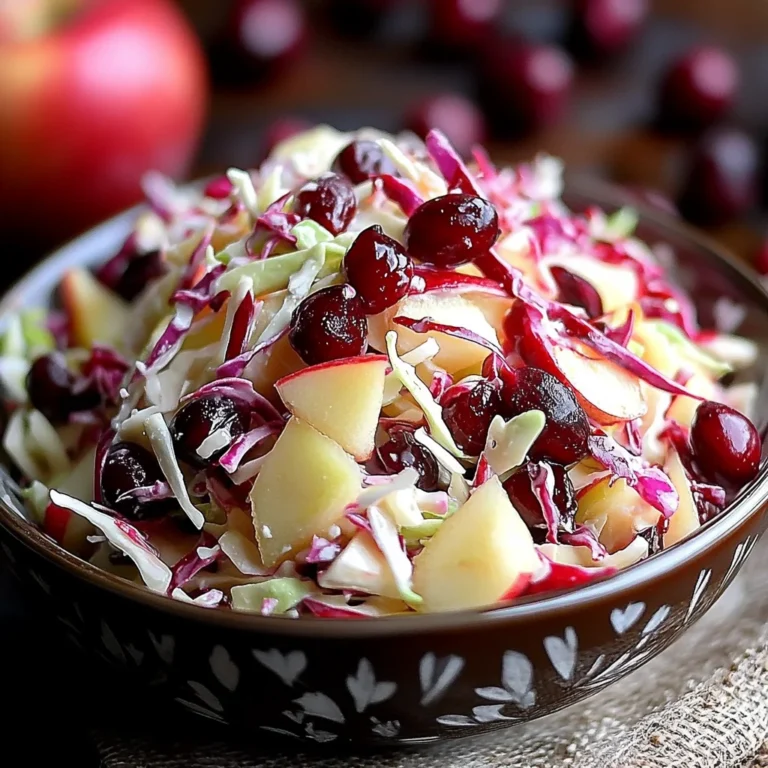 Cranberry Apple Coleslaw: A Delicious & Healthy Recipe