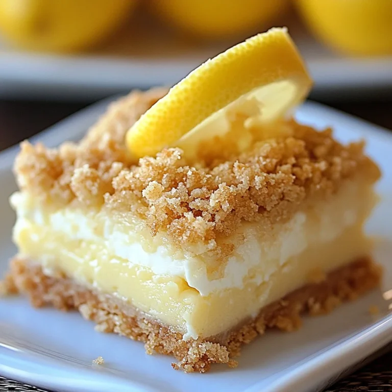 Creamy Lemon Cheesecake Crumb Bars Recipe