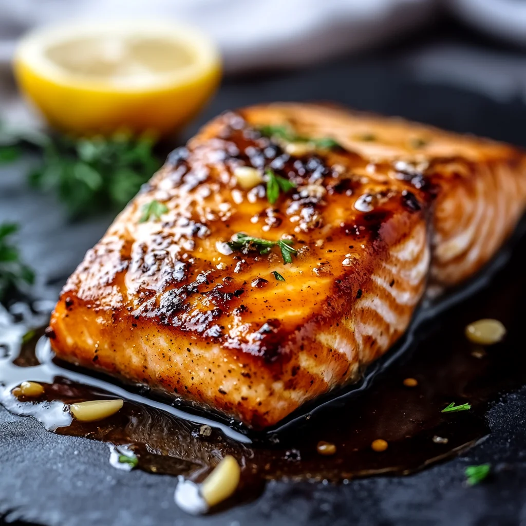 Crispy Honey Garlic Glazed Salmon Recipe