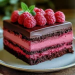 Heavenly Raspberry Chocolate Mousse Cake