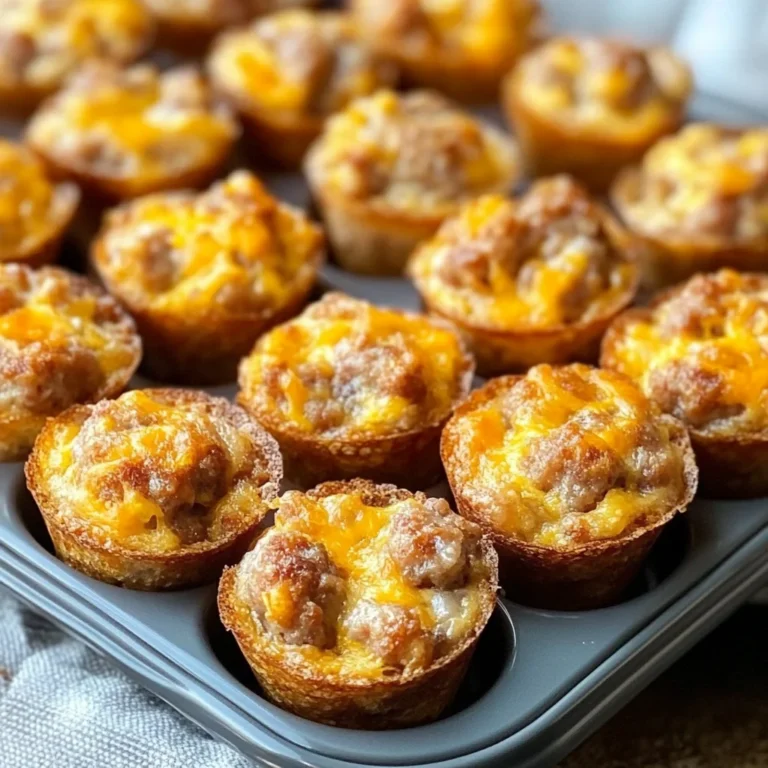 High-Protein Pancake Sausage Mini Muffins