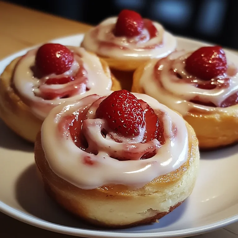 Strawberry Cheesecake Cinnabon Rolls