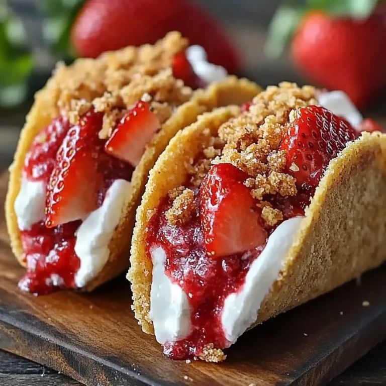 Strawberry Crunch Cheesecake Tacos