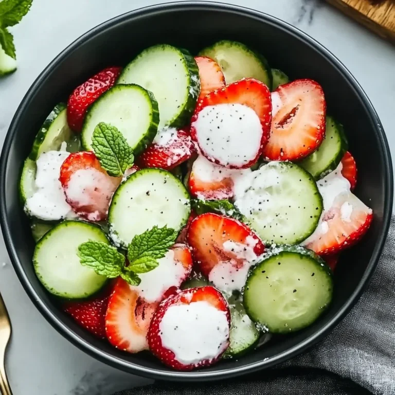 This Cucumber Strawberry Salad
