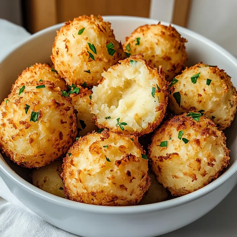 Air Fryer Cheesy Mashed Potato Balls