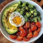 Avocado, Egg & Roasted Veggie Bowl