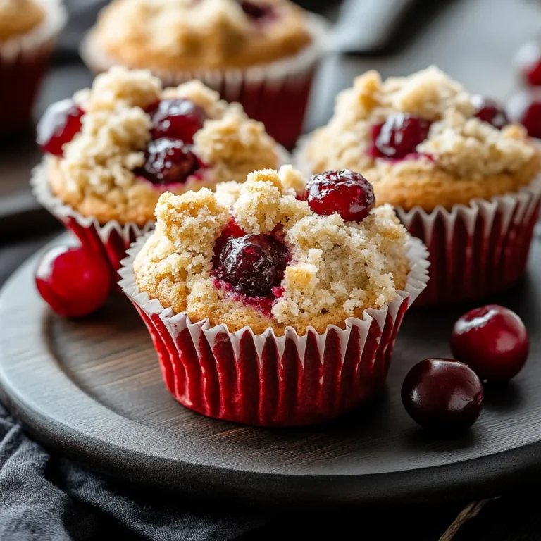 Cherry Cobbler Muffins