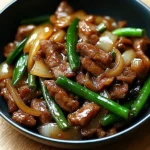 Chinese Beef Stir Fry with Caramelized Onions