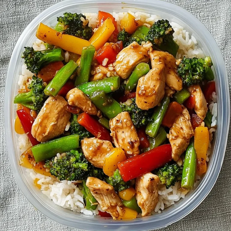Colorful Chicken & Veggie Stir-Fry with Rice
