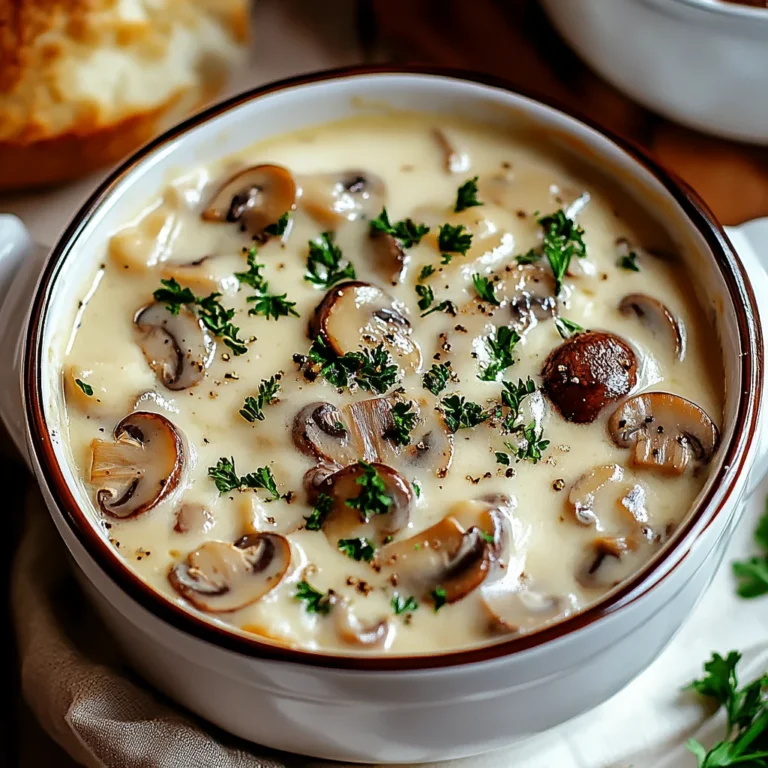 Cottage Cheese Mushroom Soup