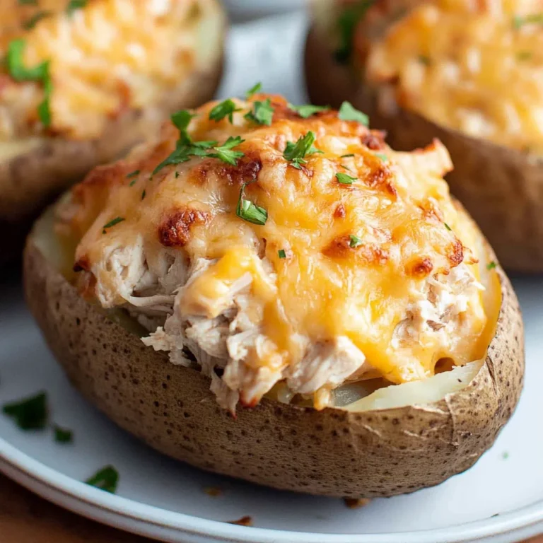 Crack Chicken Stuffed Baked Potatoes