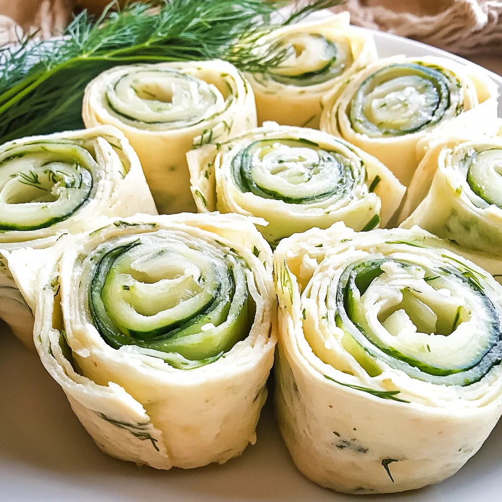 Cucumber and Dill Pinwheels