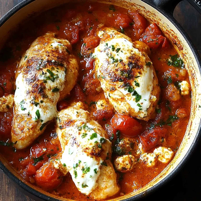 Garlic Tomato Chicken with Mozzarella