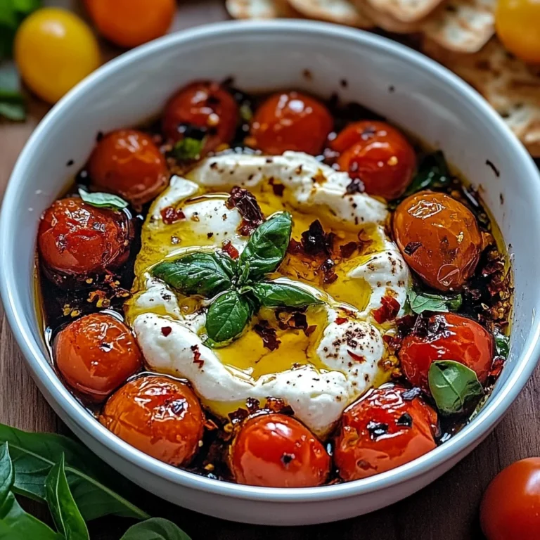 Hot Honey Tomato Burrata Dip