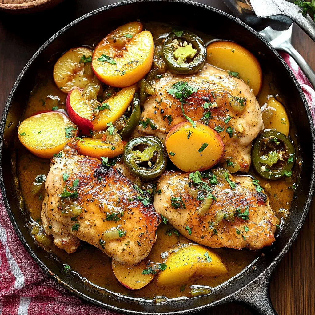 Jalapeno Peach Chicken