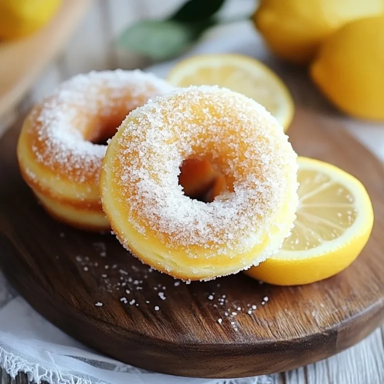 Lemon Sugar Baked Donuts