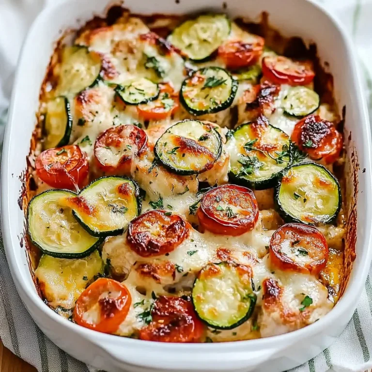 Mediterranean Chicken Zucchini Bake – Healthy, Flavorful & Easy!