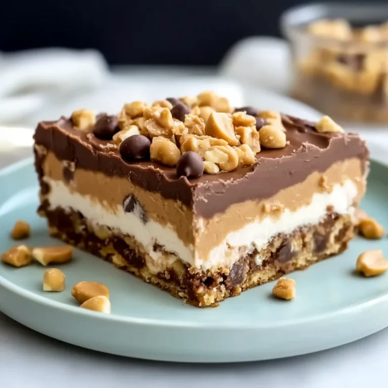 No-Bake Peanut Butter Lasagna