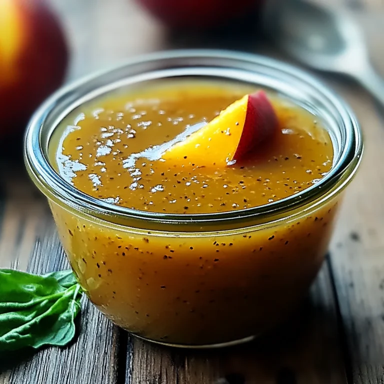 Peach Honey Dijon Balsamic Vinaigrette