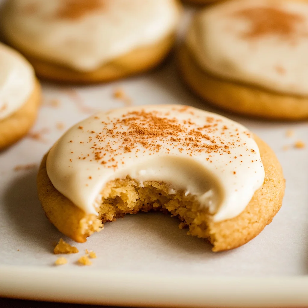 Pumpkin Spice Sugar Cookies with Cream Cheese Frosting