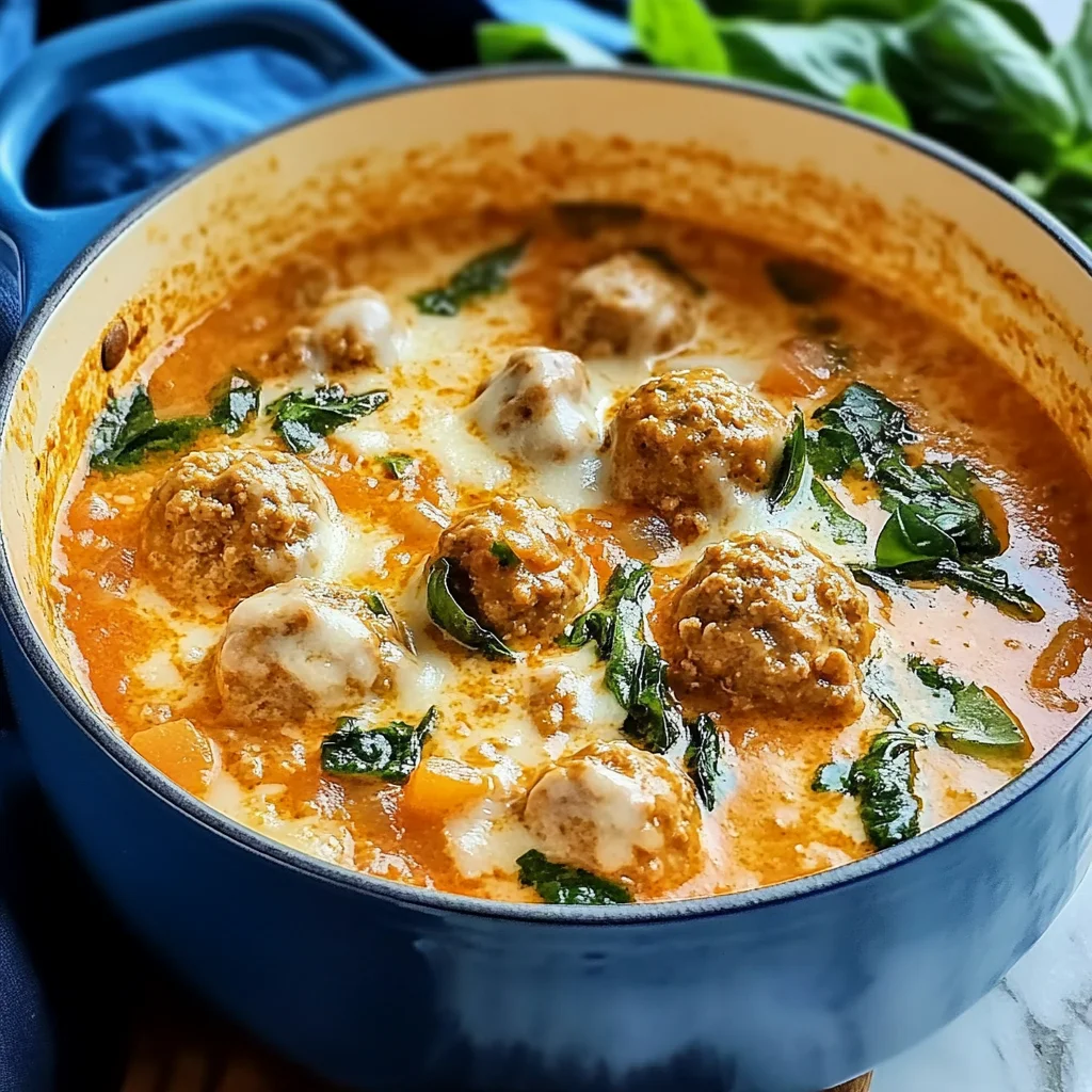 Savor the Comfort: Creamy Italian Meatball Soup to Warm Your Soul
