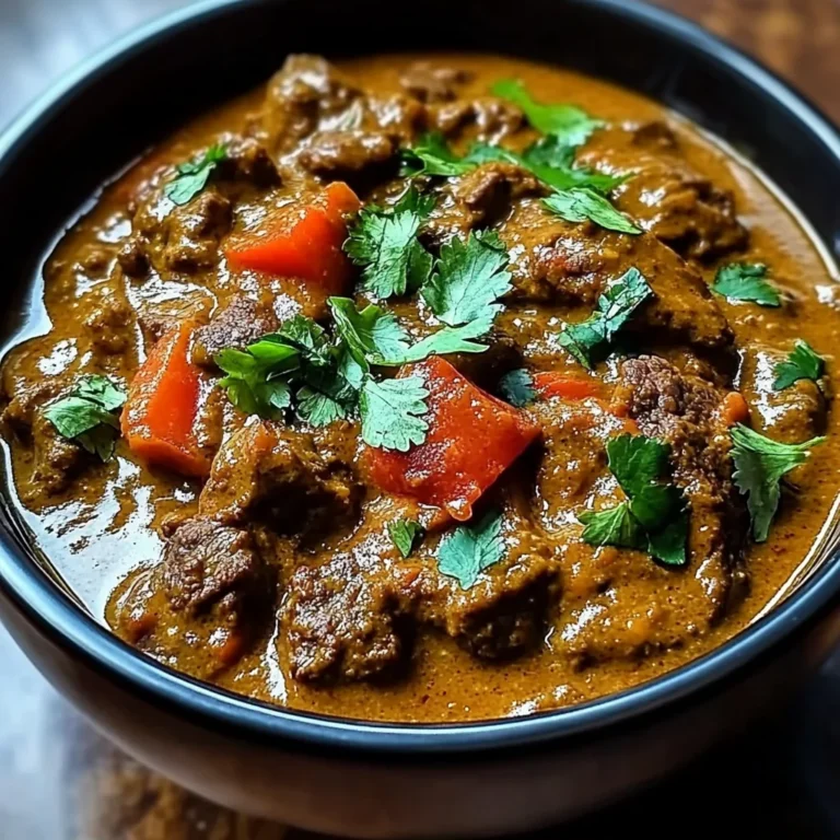 Slow-Simmered Beef Curry in Creamy Coconut Sauce