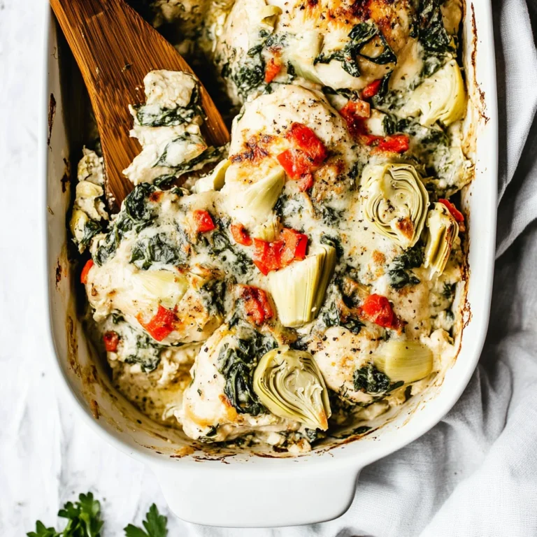 Spinach Artichoke Chicken Bake