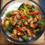Sticky Teriyaki Chicken Stir-Fry Bowl