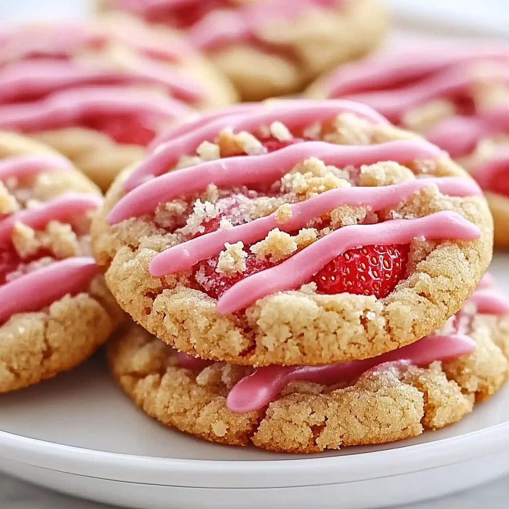Strawberry Crunch Cookies