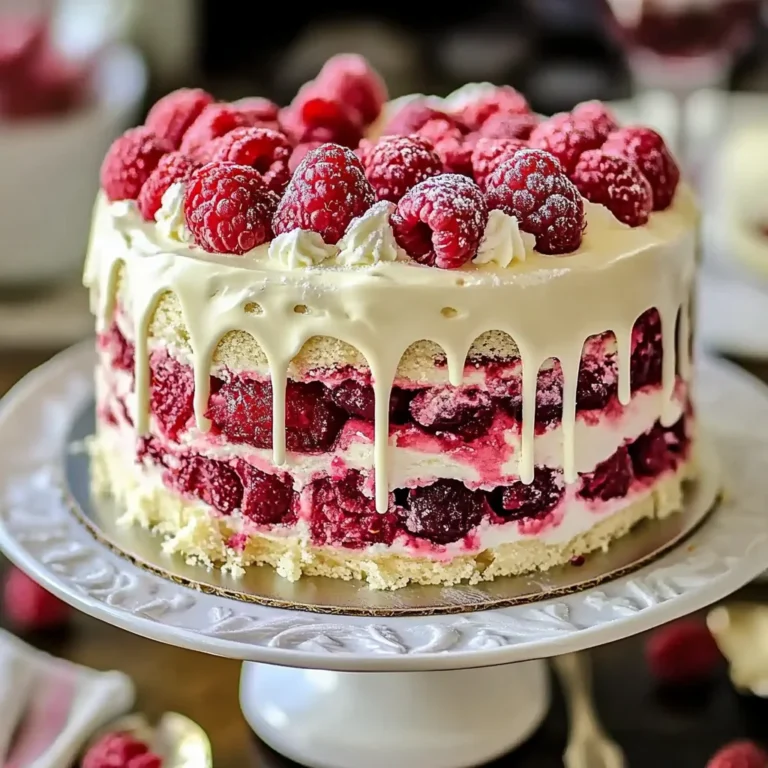 White Chocolate Raspberry Dream Cake : A Heavenly Dessert