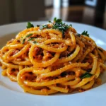 20-Min Roasted Red Pepper Pasta That Will Wow Anyone