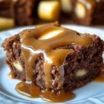 Apple Brownies Maple Glaze